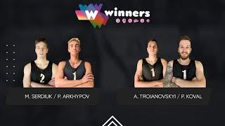 Winners Beach Volleyball. Men. M. Serdiuk / P. Arkhypov - A. Troianovskyi / P. Koval 10.12.2024