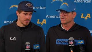 Jim Harbaugh & Justin Herbert Postgame Press Conference Vs Texans | LA Chargers