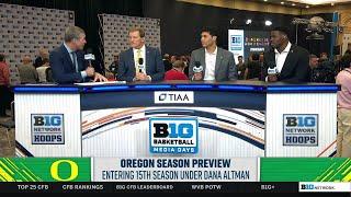 Season Preview With Oregon's Dana Altman, Brandon Angel, TJ Bamba | B1G Media Day