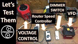 Will A Dimmer Switch or Transformer Control An Induction Motor's Speed: 038