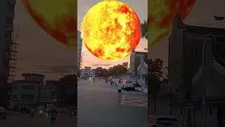 Falling Fireball | 3d Special effects | 3d animation | #shorts