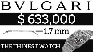 Zuckerberg's watch | THE THINEST WATCH FOR $633,000 | BVLGARI Octo Finissimo Watch Ultra COSC