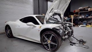 I Bought a WRECKED Ferrari 458 from auction & I'm going to Rebuild it!