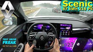 2024 Renault Scenic E-Tech 220 Long Range Iconic 218 PS TOP SPEED AUTOBAHN DRIVE POV