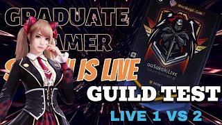 GUILD TEST| HIGHEST LEVEL GIRL| ff| ggsakshi live|