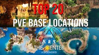 TOP 20 PVE Base Locations | THE CENTER | ARK: Survival Ascended