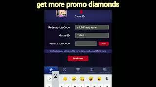 Get more promo diamonds | CDKEY redeem code mlbb | #mlbb | #shorts