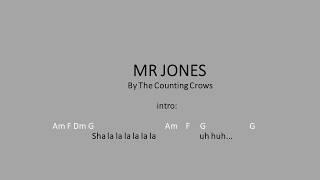 Mr Jones - Counting Crows - Easy chords and lyrics