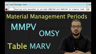 SAP S4HANA: 3 Ways to Open Material Management Periods: MMPV, OMSY, and Edit MARV