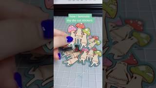 how i laminate stickers #stickershop #stickermaking #stickershopowner #stickerart