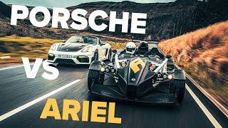 Porsche 718 Spyder RS vs Ariel Atom 4R | Extreme winter weapons!