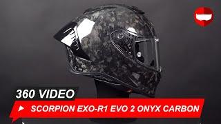 Scorpion EXO-R1 Evo 2 Carbon Air Onyx Solid Black - Showcase