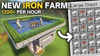 Minecraft New IRON Farm in 1.21 NEW DESIGN Java and Bedrock