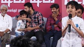 Jayam Ravi's Son Aarav Cute Speech  #TikTikTik Movie Success Meet