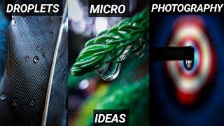 DROPLETS MICRO PHOTOGRAPHY IDEAS || @Creative Capture