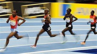 Mo Farah vs Eliud Kipchoge at Two Mile UK Indoor 2012