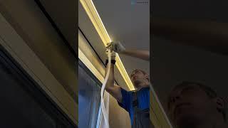 Карниз для натяжных потолков. Студия седьмое небо. #натяжныепотолкимосква #дизайнинтерьера #7небонф