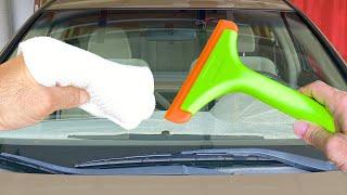 Squeegee vs Cobra Method for Cleaning the Inside of Windshields