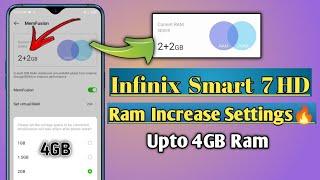 How To Increase Ram In Infinix Smart 7 HD | Infinix Smart 7 HD 4GB Ram Expansion |Infinix Smart 7 HD