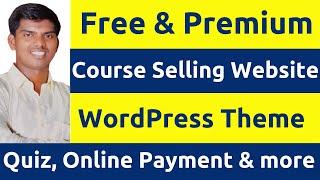 Premium Course Sell/Quiz | Website Android App - Education WordPress Theme