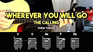 Wherever You Will Go - The Calling | Easy Guitar Chords Tutorial For Beginners (CHORDS & LYRICS)