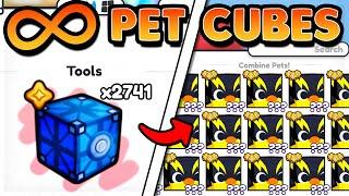 The BEST METHOD To Get INFINITE PET CUBES In PET SIMULATOR 99! HUGE LUCK! And MUCH MORE!