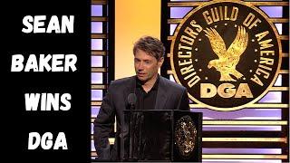 Sean Baker wins the DGA award for Directorial Achievement in Theatrical Feature Film for ANORA