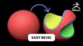 ZBrush Tutorial | How to Create a Bevel Using Polygroups