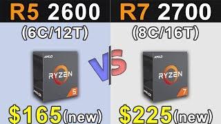 R5 2600 Vs. R7 2700 | Stock and Overclock | New Games Benchmarks