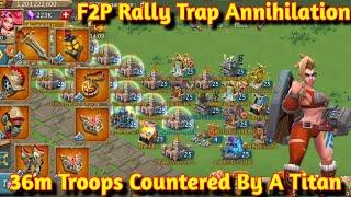 Lords Mobile | F2p Rally Trap Countered In Monster Hunt Gear | Mix Rally Rescue After BloodBath