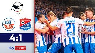 Rostocker feiern ersten Saisonsieg! | Hansa Rostock - SpVgg Unterhaching | Highlights 3. Liga 24/25