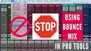 STOP USING BOUNCE MIX IN PRO TOOLS! (How To Print a Mix in Pro Tools)