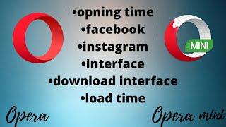 Opera mini Vs Opera Browser with Countdown | Opera Mobile vs Opera Mini | Opera Mini Fastest Browser