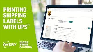 How to Print UPS Shipping Labels with Avery Products