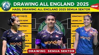 Hasil Drawing Yonex All England Open badminton championships 2025 di semua sektor