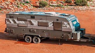 25 FOOT OFF-ROAD OFF-GRID QUAD BUNK CARAVAN WALKTHROUGH - MASTERPIECE OPTIMUM CRZR RUNDOWN - PART 1