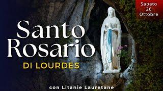 Il Santo Rosario di Lourdes di oggi Sabato 26 Ottobre 2024, Misteri Gaudiosi