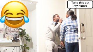 HIDING STOLEN GOODS IN MY HOUSE TO GET MY WIFE REACTION