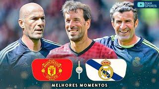 AT 51 YEARS OLD ZIDANE AND LUÍS FIGO RETURN TO REAL MADRID IMPRESSING EVERYONE IN OLD TRAFFORD!