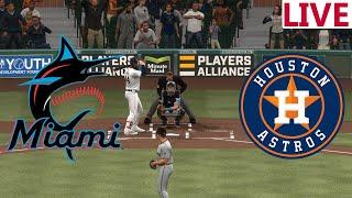 LIVE Miami Marlins VS Houston Astros/ Spring Training 2025/ Baseball En vivo /MLB the show 24