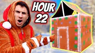 Locked In A GIANT Gingerbread House for 24 HOURS!