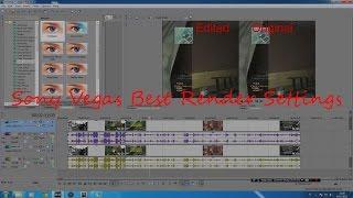 Sony Vegas Pro 13 | Best Render Settings for Youtube Tutorial | 720p 1080p