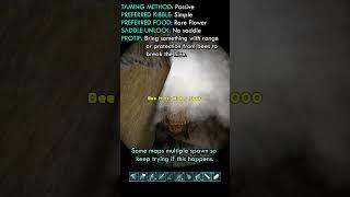 How to Tame a Giant Bee Fast Ark Beginner Guide #shorts