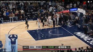 FlightReacts To NUGGETS at TIMBERWOLVES | FULL GAME HIGHLIGHTS | November 1, 2024!