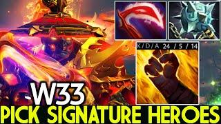 W33 [Ember Spirit] Pick Signature Heroes Show His Skill Dota 2