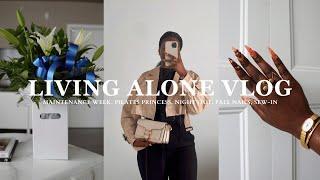 LIVING ALONE VLOG | Maintenance Week, Pilates Princess, Night Out, Fall Nails, Sew-In & More!