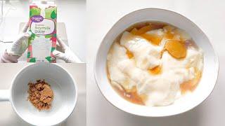 How to make Soft Silken Tofu Pudding with Sweet Ginger Syrup / Easy Recipe