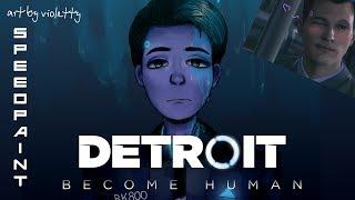 Detroit: Become Human [ SPEEDPAINT | FANart ] by Violetty