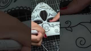 DIY Halloween mask by @sophiesophss with Angelus Paints