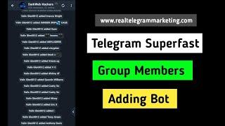 Telegram Member Adder Bot Live Fast Adding in Group Proof